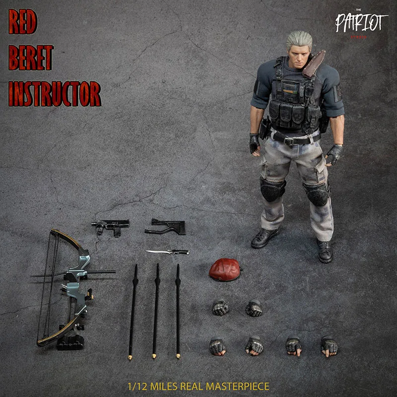 Фигурка-инструктор Patriot Studio 1/12, 6-дюймовая фигурка солдата, полный комплект, модель для коллекции
Фигурка-инструктор Patriot Studio 1/12, 6-дюймовая фигурка солдата, полный комплект, модель для коллекции