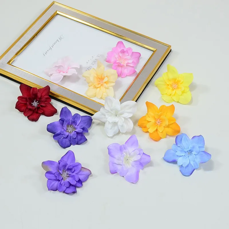 6CM Big Artificial Silk larkspur Delphinium Flower Head For DIY Wreath Hat Decoration Wedding Wall Bouquet Festival Supplier
6CM Big Artificial Silk larkspur Delphinium Flower Head For DIY Wreath Hat Decoration Wedding Wall Bouquet Festival Supplier