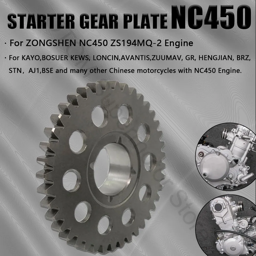 ZS194MQ-2 Motorcycle Starter Gear Plate Engine Start Overrunning Clutch For ZONGSHEN NC450 KEWS K16 K23 KAYO BSE MOTOLAND ZUUMAV
ZS194MQ-2 Motorcycle Starter Gear Plate Engine Start Overrunning Clutch For ZONGSHEN NC450 KEWS K16 K23 KAYO BSE MOTOLAND ZUUMAV