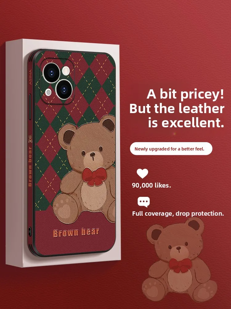 New Year's Bear Grid Pattern iPhone 13 Case Luxury Leather Side Protection for 13 pro Max Full Lens Coverage Vintage An...
New Year's Bear Grid Pattern iPhone 13 Case Luxury Leather Side Protection for 13 pro Max Full Lens Coverage Vintage An...