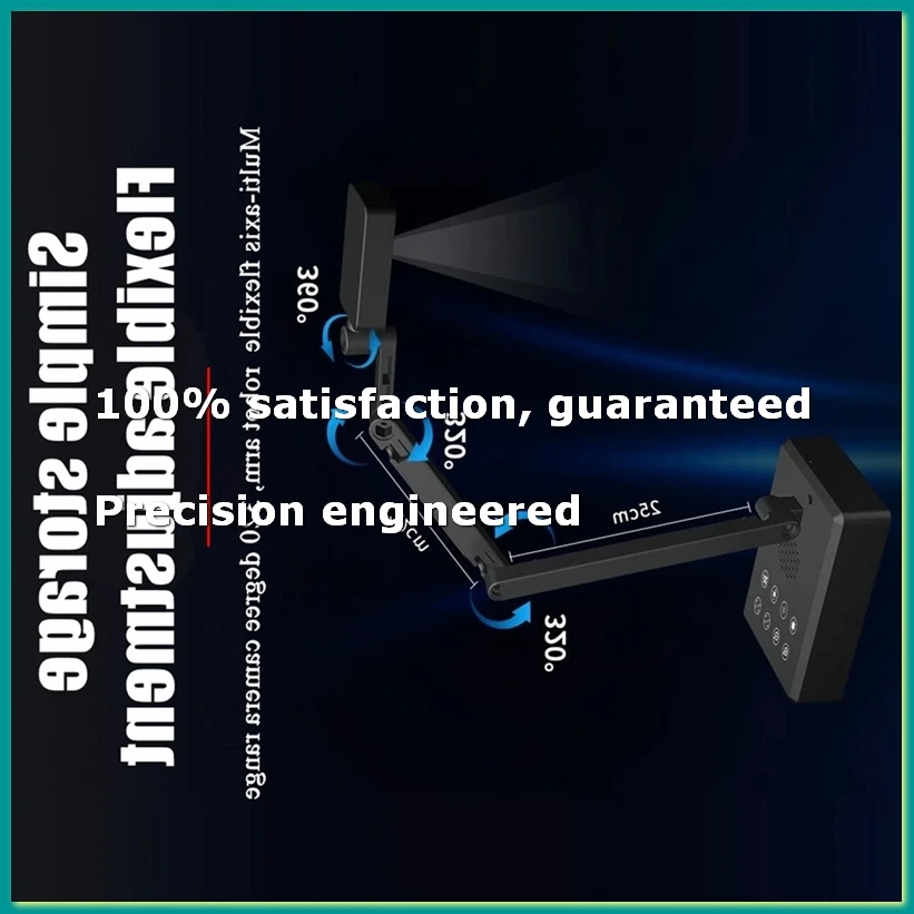 4K USB Document Camera 16MP Webcam Visualiser Image Invert Foldable for Live Demo Web Conferencing-A86Z
4K USB Document Camera 16MP Webcam Visualiser Image Invert Foldable for Live Demo Web Conferencing-A86Z