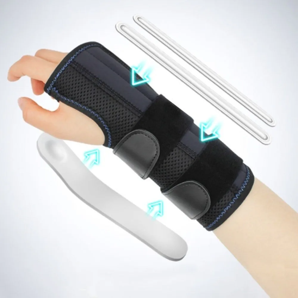 Universal Metal Splint Wrist Brace Compression Strap 3 Stays Wrist Support Pressure Winding Breathable Hand Brace Night Support
Universal Metal Splint Wrist Brace Compression Strap 3 Stays Wrist Support Pressure Winding Breathable Hand Brace Night Support