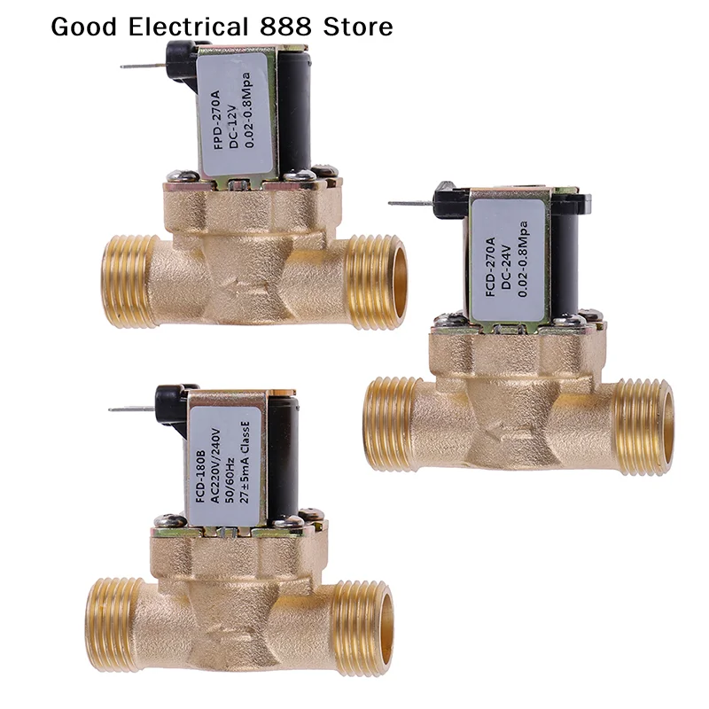 【GE】1pc G1/2'' Brass Electric Solenoid Valve DC 12v 24v AC220v for Solar Water Heater
【GE】1pc G1/2'' Brass Electric Solenoid Valve DC 12v 24v AC220v for Solar Water Heater