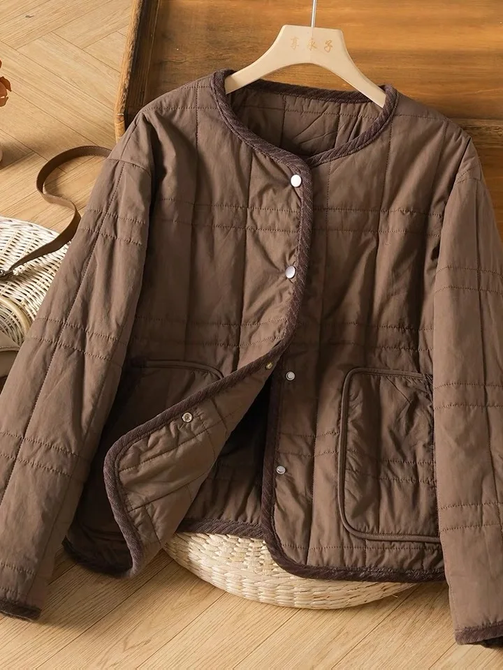 Lightweight ort down Cotton Jaet Women's Casual Loose Sli Warmth Autumn Winter Coat Retro Sle Long Sve round Ne
Lightweight ort down Cotton Jaet Women's Casual Loose Sli Warmth Autumn Winter Coat Retro Sle Long Sve round Ne