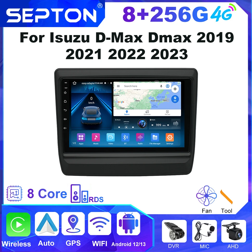 SEPTON автомобильный Android-радио стереоплеер аудио для Isuzu D-Max Dmax 2019 2021 2022 2023, мультимедийный 4G BT WIFI автомобильный авторадиоплеер
SEPTON автомобильный Android-радио стереоплеер аудио для Isuzu D-Max Dmax 2019 2021 2022 2023, мультимедийный 4G BT WIFI автомобильный авторадиоплеер