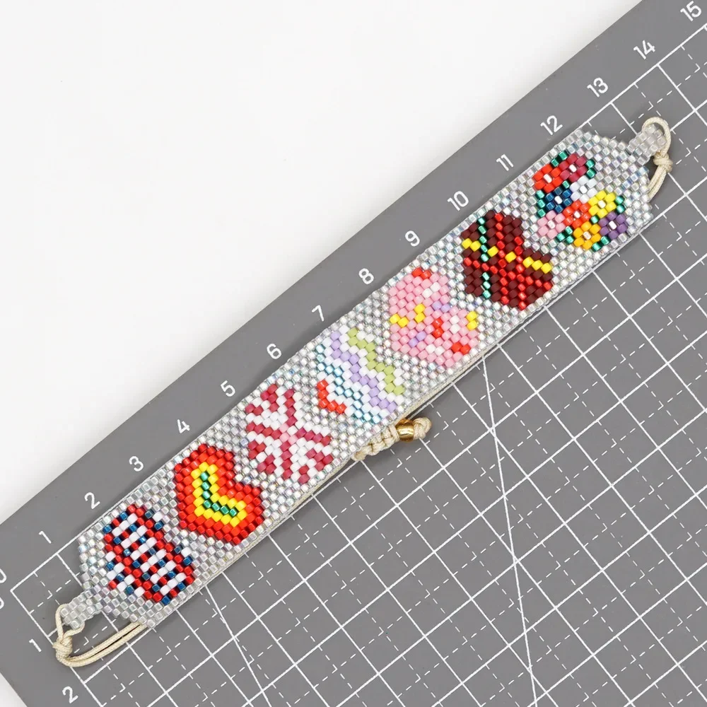 Beaded bracelet Poppy pattern graphic Various Fashion minimalist Creative Hand knitting Bohemian Adjustable Rice bead bracelet
Beaded bracelet Poppy pattern graphic Various Fashion minimalist Creative Hand knitting Bohemian Adjustable Rice bead bracelet