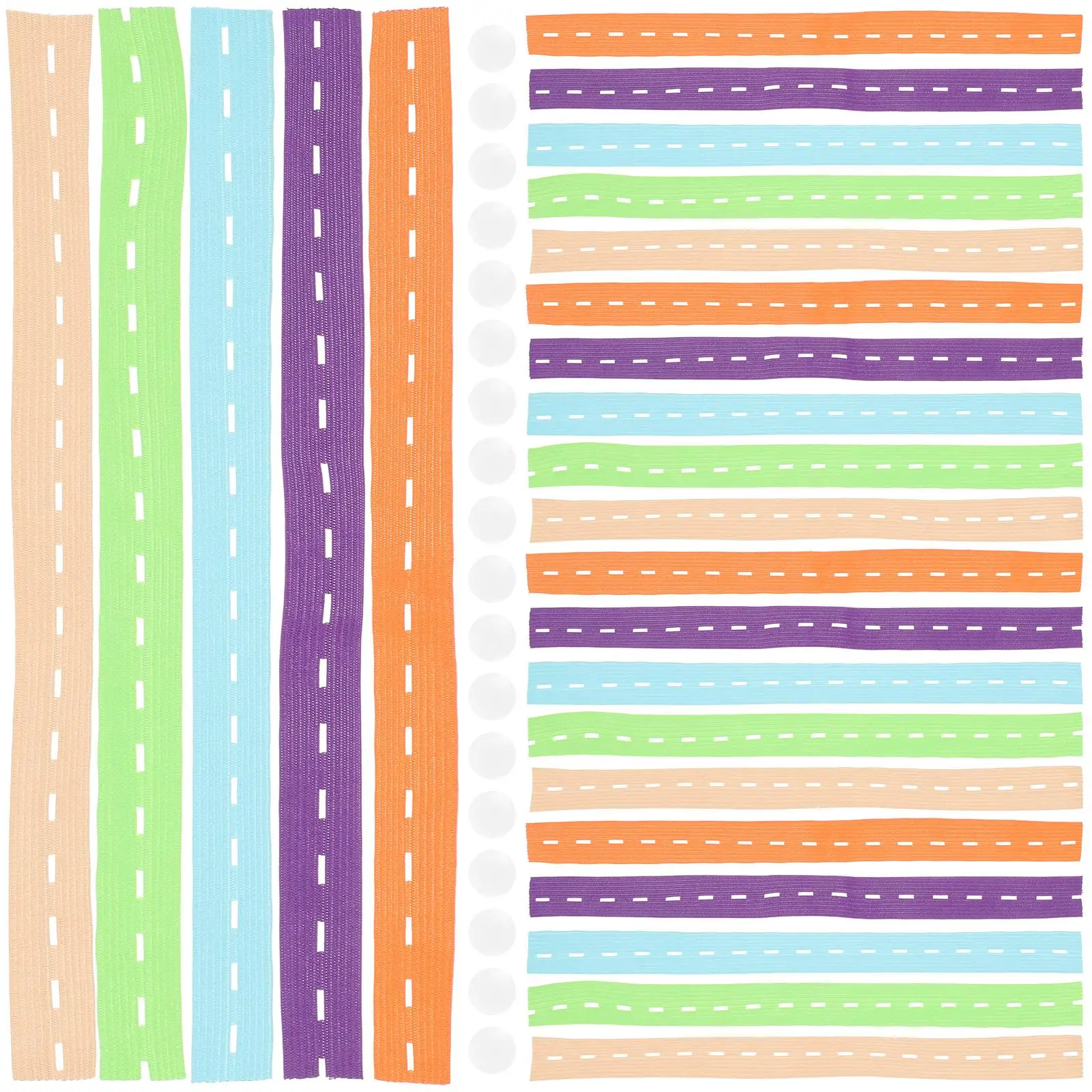 50PcsClothesStorageElasticBandsAdjustableGarmentStrapsButtonHolesOrganizerTShirtsPantsSweatersTowels
50PcsClothesStorageElasticBandsAdjustableGarmentStrapsButtonHolesOrganizerTShirtsPantsSweatersTowels