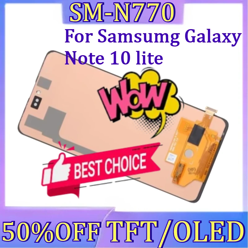For Samsumg Galaxy Note 10 lite New TFT/OLED For Samsung Note10 Lite SM-N770 N770F LCD Display Touch Screen Digitizer with Frame
For Samsumg Galaxy Note 10 lite New TFT/OLED For Samsung Note10 Lite SM-N770 N770F LCD Display Touch Screen Digitizer with Frame