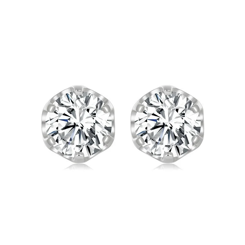 ZFSILVER Trend 925 Silver 2ct Moissanite Classic Exquisite Simple Claw 6 Earring For Charm Women Accessories Jewelry Gift E21086
ZFSILVER Trend 925 Silver 2ct Moissanite Classic Exquisite Simple Claw 6 Earring For Charm Women Accessories Jewelry Gift E21086