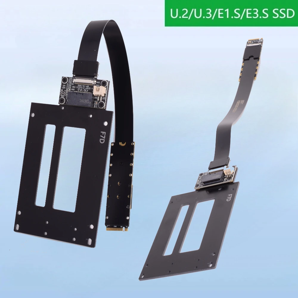ADT-Link PCIE 5.0 x4 Gen 5 M. 2 NVMe to U.2/U.3/E1.S/E3.S SSD Adapter Extension Cable 2230-2280 Solid State Drive Gaming PC Card
ADT-Link PCIE 5.0 x4 Gen 5 M. 2 NVMe to U.2/U.3/E1.S/E3.S SSD Adapter Extension Cable 2230-2280 Solid State Drive Gaming PC Card