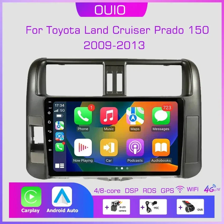 8 ГБ + 128 ГБ Android 13 радио для Toyota Land Cruiser Prado 150 2009-2013 Автомагнитола Мультимедийный плеер Carplay Авто GPS-навигация
8 ГБ + 128 ГБ Android 13 радио для Toyota Land Cruiser Prado 150 2009-2013 Автомагнитола Мультимедийный плеер Carplay Авто GPS-навигация
