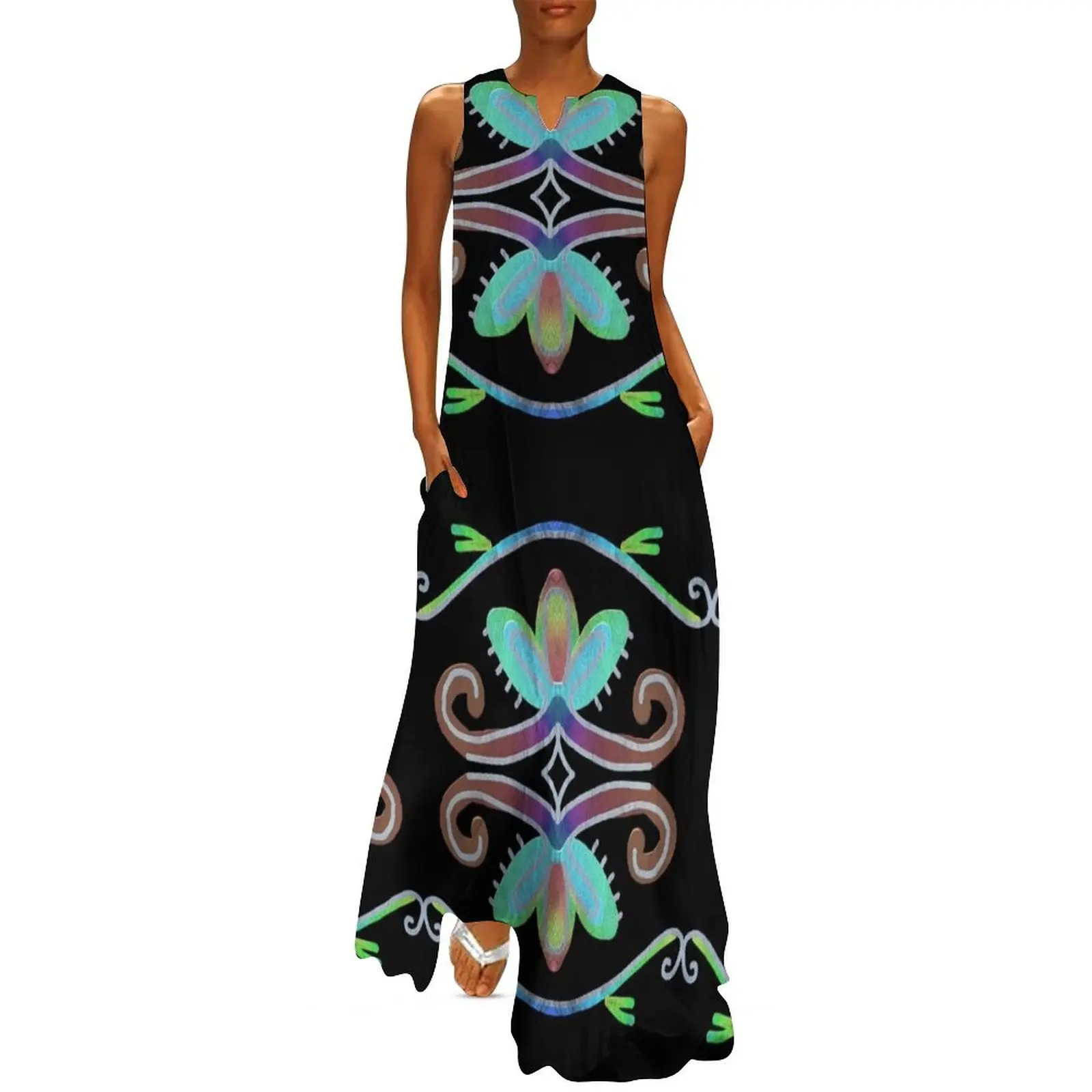 Karen DeLeary Painted Rock Floral Long Dress luxury dress women clothing 2025 new arrivals Dress
Karen DeLeary Painted Rock Floral Long Dress luxury dress women clothing 2025 new arrivals Dress