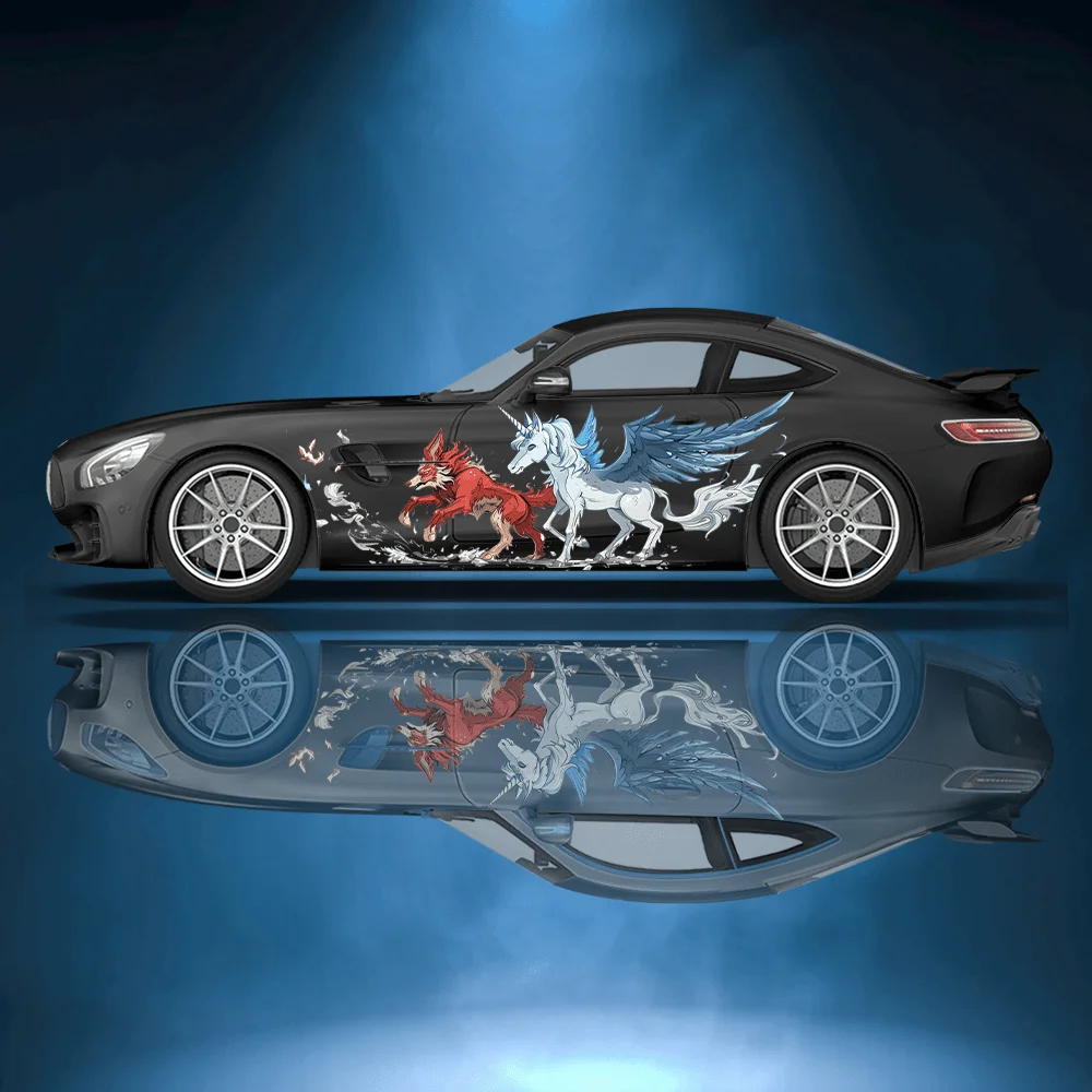 Blue Unicorn Red Fire Wolf Car Vinyl Wraps Decal Self-adhesive PVC Sticker Suitable for Trucks SUV Decor Auto Accessories Gift
Blue Unicorn Red Fire Wolf Car Vinyl Wraps Decal Self-adhesive PVC Sticker Suitable for Trucks SUV Decor Auto Accessories Gift