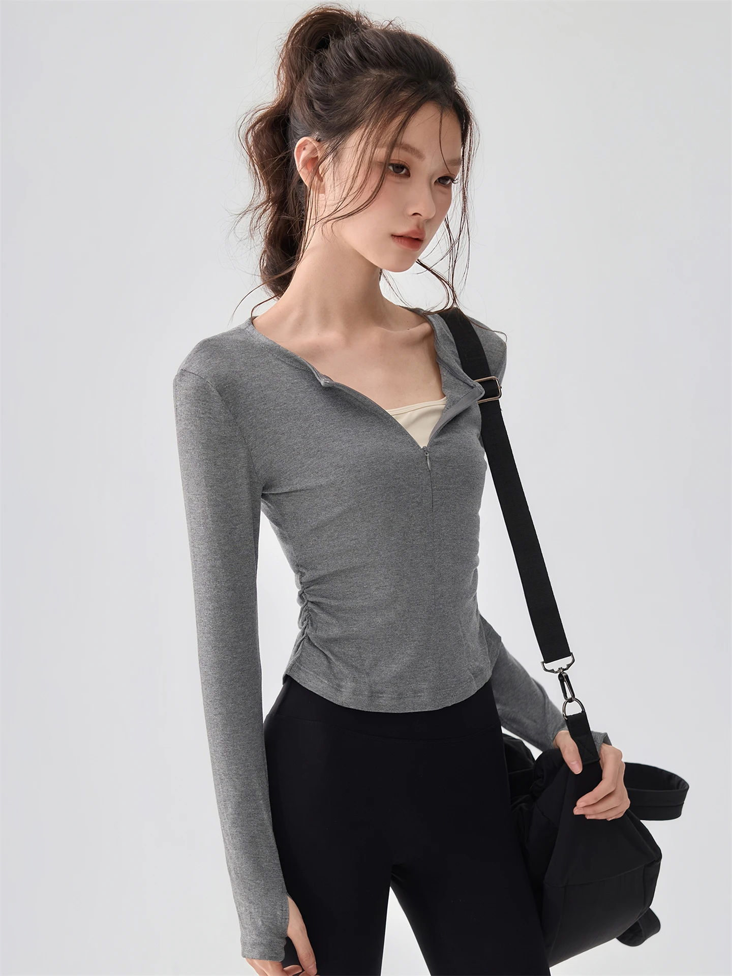 Women's Yoga Clothes Long Sve Running Pilates Training Fitn Top Slimming f Zip V-ne Nylon Fiber Commute Sle
Women's Yoga Clothes Long Sve Running Pilates Training Fitn Top Slimming f Zip V-ne Nylon Fiber Commute Sle