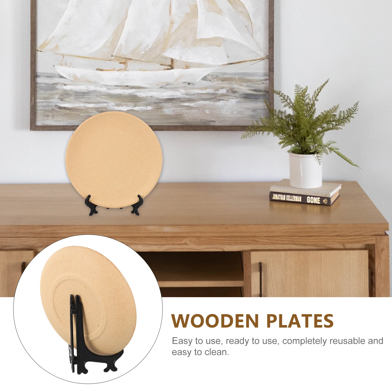 Wooden Plates Decorative Tray Storage Trays Set Reusable Easy Clean Fashionable Party Wooden Material Beautiful Appearance
Wooden Plates Decorative Tray Storage Trays Set Reusable Easy Clean Fashionable Party Wooden Material Beautiful Appearance