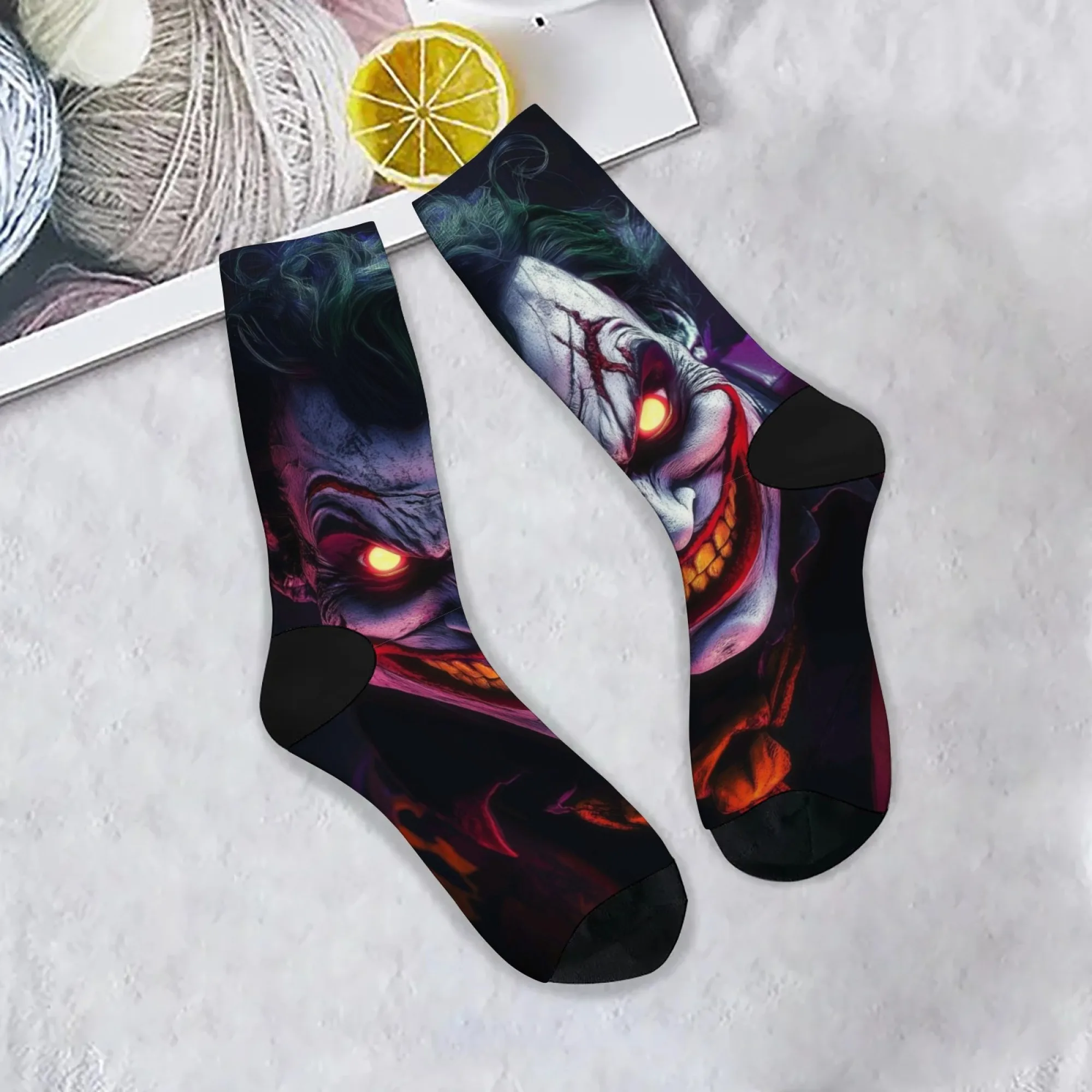 Забавные мужские носки Crazy Joker, новинка, уличные трендовые носки в стиле хип-хоп, вечерние, карнавальные, счастливый подарок, удобные дышащие теплые носки
Забавные мужские носки Crazy Joker, новинка, уличные трендовые носки в стиле хип-хоп, вечерние, карнавальные, счастливый подарок, удобные дышащие теплые носки