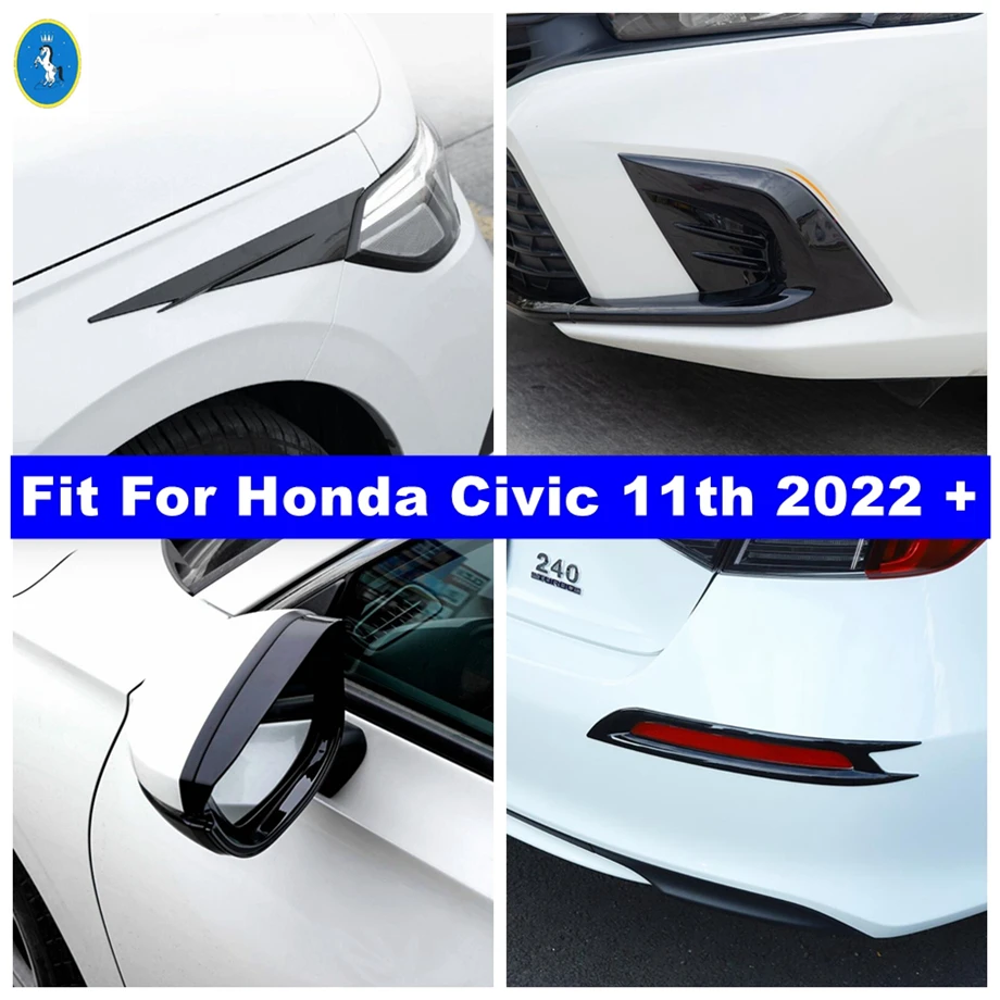 Auto Front Rear Fog Lights Lamp / Rearview Mirror Rain Eyebrow Cover Trim For Honda Civic 11th 2022 2023 2024 Black Accessories
Auto Front Rear Fog Lights Lamp / Rearview Mirror Rain Eyebrow Cover Trim For Honda Civic 11th 2022 2023 2024 Black Accessories