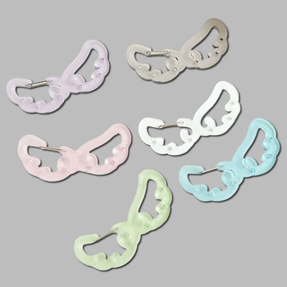 Acrylic Angel Wing Shape Carabiner Keychain Candy Color Bag Charms Card Holder Keyring Multipurpose Hook Pendant Bag Accessories
Acrylic Angel Wing Shape Carabiner Keychain Candy Color Bag Charms Card Holder Keyring Multipurpose Hook Pendant Bag Accessories