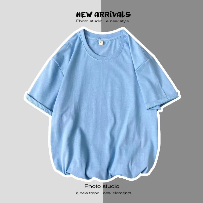 Heavyweight ort Sve T-irt Pure Cotton Loose Fit Ice Silk Ice Sensation Color Trendy Men's Summer Faion Top
Heavyweight ort Sve T-irt Pure Cotton Loose Fit Ice Silk Ice Sensation Color Trendy Men's Summer Faion Top
