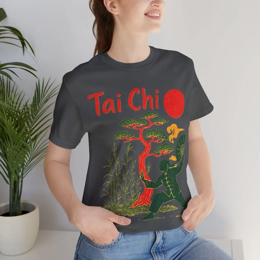 Tai Chi Balance of Grace Unisex Short Sleeve Tees Short-sleeve Comfortable Personality T Shirt Women Men Tops Simple Style
Tai Chi Balance of Grace Unisex Short Sleeve Tees Short-sleeve Comfortable Personality T Shirt Women Men Tops Simple Style