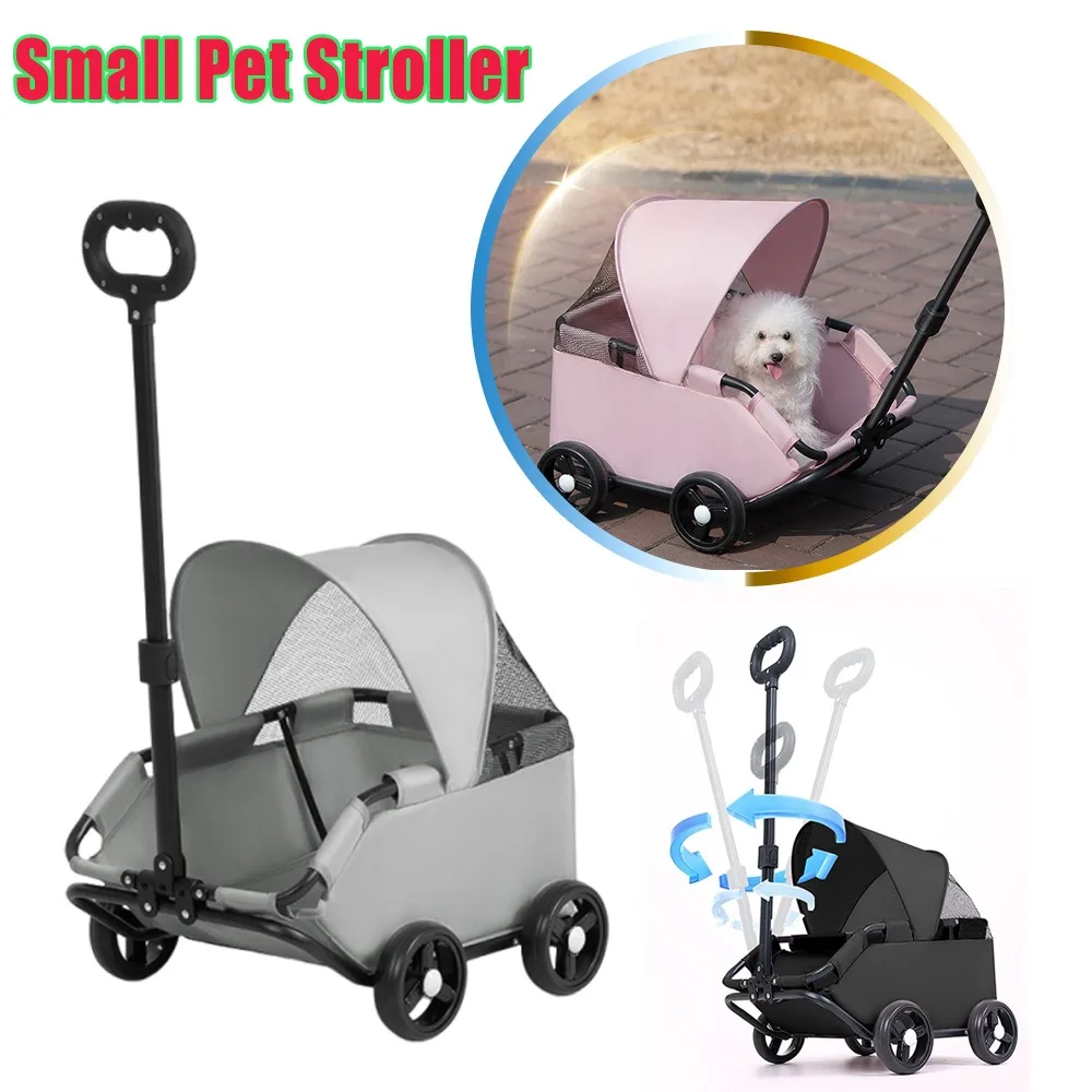 Foldable Outdoor Pet Stroller Small for Dogs Cats Teddy Puppy Travel Lightweight Portable Cart Puppy Kitten Bunny Carrier
Foldable Outdoor Pet Stroller Small for Dogs Cats Teddy Puppy Travel Lightweight Portable Cart Puppy Kitten Bunny Carrier