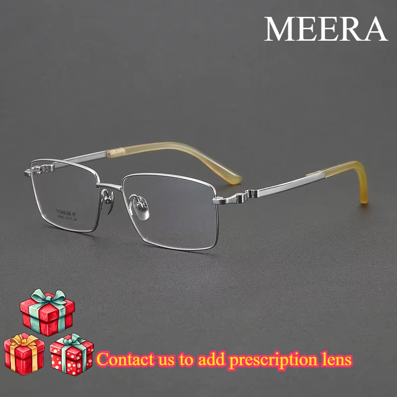 2026 New Silver Pure Titanium Square Frame Eyeglass Case - Luxurious and Comfortable - Suitable for Both Men and Women
2026 New Silver Pure Titanium Square Frame Eyeglass Case - Luxurious and Comfortable - Suitable for Both Men and Women