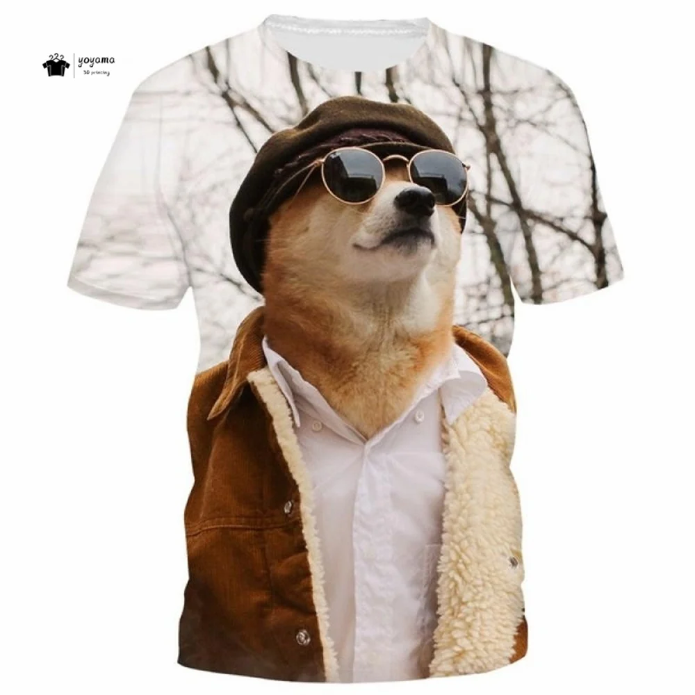 Funny Men's T-Shirt 3D Printed Cute Dog Short Sleeve Tee Graphic T-Shirts Men's Oversized T-Shirts Fashion Casual Summer Tops
Funny Men's T-Shirt 3D Printed Cute Dog Short Sleeve Tee Graphic T-Shirts Men's Oversized T-Shirts Fashion Casual Summer Tops