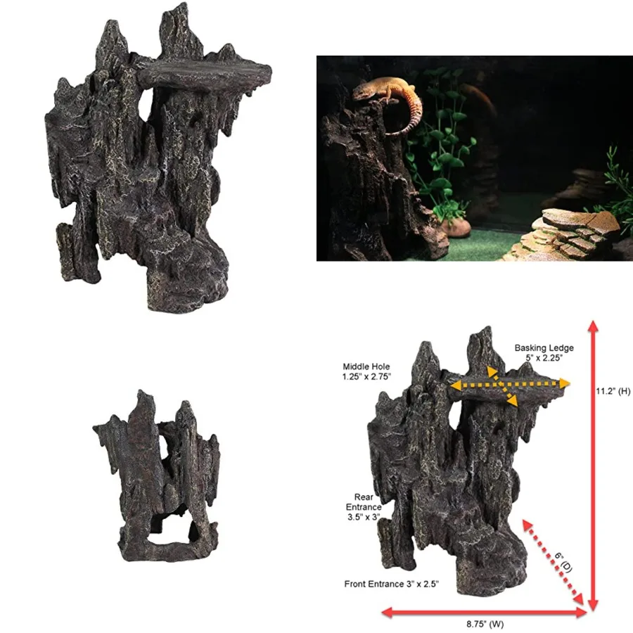 Reptology Shale Step Ledge Cave Hideout - Aquarium and Terrarium Decoration - for Fish, Reptiles, Amphibians, and Animals - REP
Reptology Shale Step Ledge Cave Hideout - Aquarium and Terrarium Decoration - for Fish, Reptiles, Amphibians, and Animals - REP
