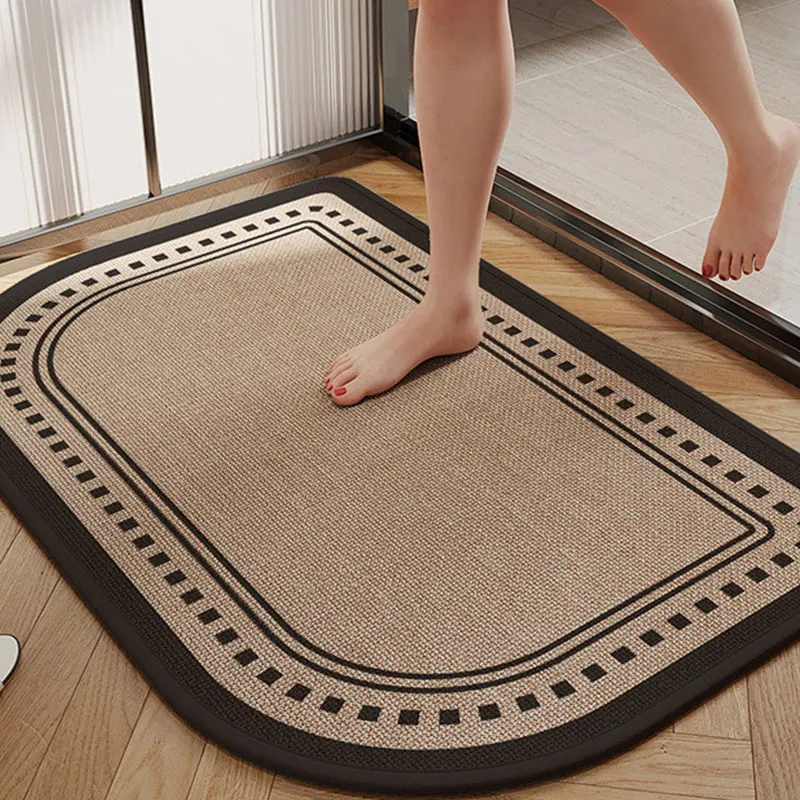 Linen Woven Bathroom Floor Mat Household Bathroom Door Absorbent Mat Quick-Drying Foot Mat Toilet Bathroom Non-slip Carpet
Linen Woven Bathroom Floor Mat Household Bathroom Door Absorbent Mat Quick-Drying Foot Mat Toilet Bathroom Non-slip Carpet