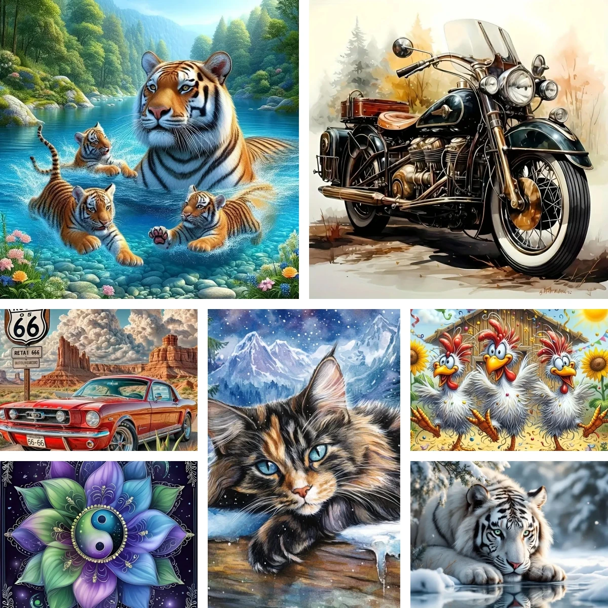 Retro Motorcycle Diamond Painting DIY Full Square Round Tigers Portrait Diamond Embroidery Home Decor Tabby Cat Wall Art
Retro Motorcycle Diamond Painting DIY Full Square Round Tigers Portrait Diamond Embroidery Home Decor Tabby Cat Wall Art