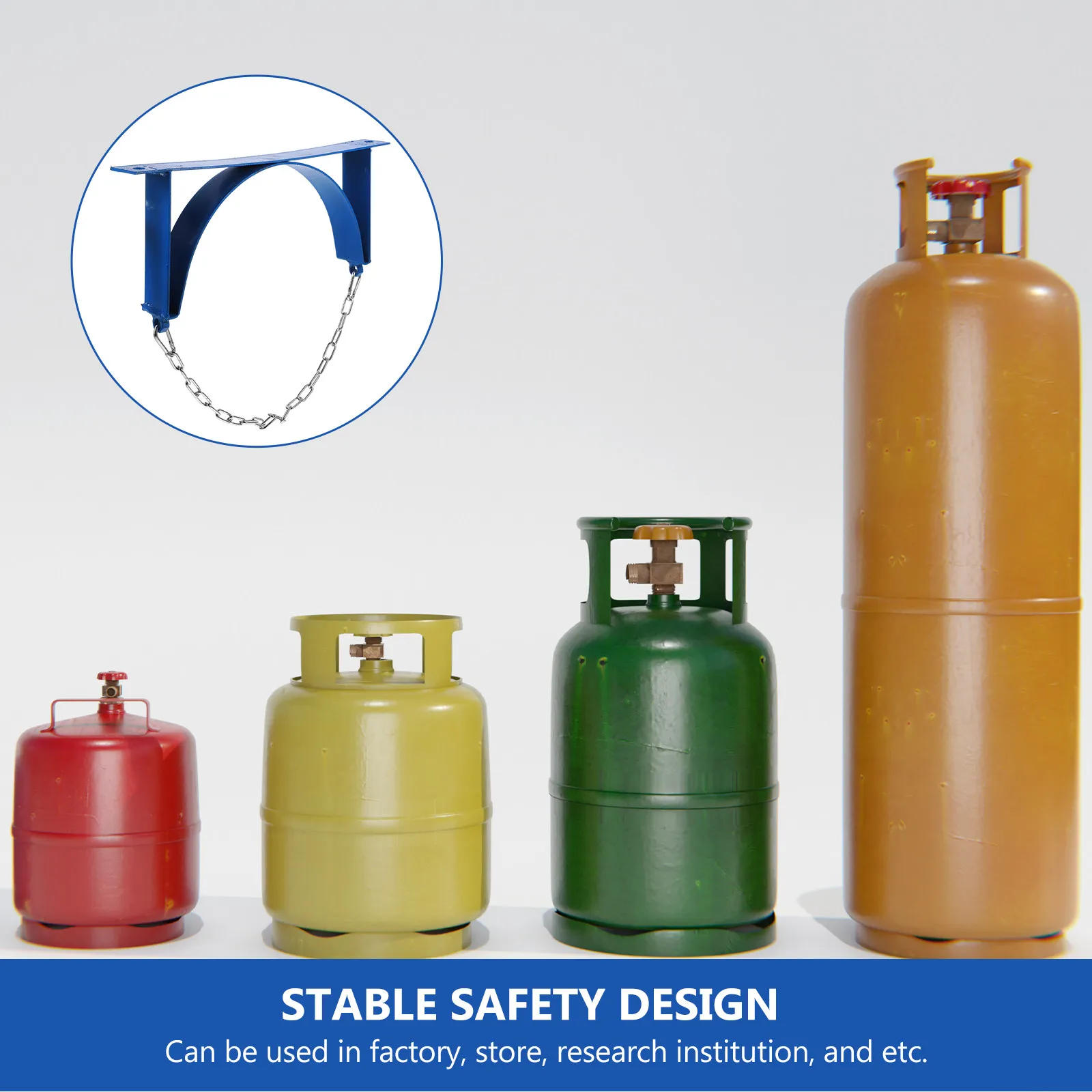 Iron Gas Cylinder Holder Propane Tank Mount Heavy Duty Wall Bracket Stable Secure Cylinder Holder for Laboratory Research
Iron Gas Cylinder Holder Propane Tank Mount Heavy Duty Wall Bracket Stable Secure Cylinder Holder for Laboratory Research