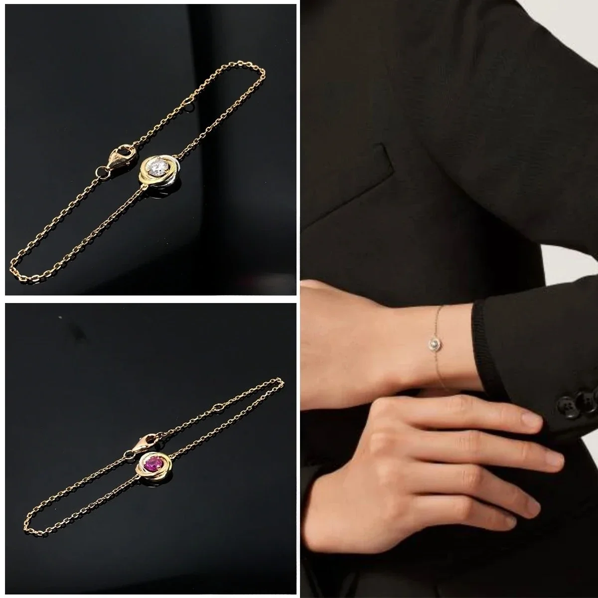 Noble and Elegant S925 Zircon Three Ring Cross Bracelet, High End, Essential for Party and Workplace Jewelry - Birthday Gift
Noble and Elegant S925 Zircon Three Ring Cross Bracelet, High End, Essential for Party and Workplace Jewelry - Birthday Gift