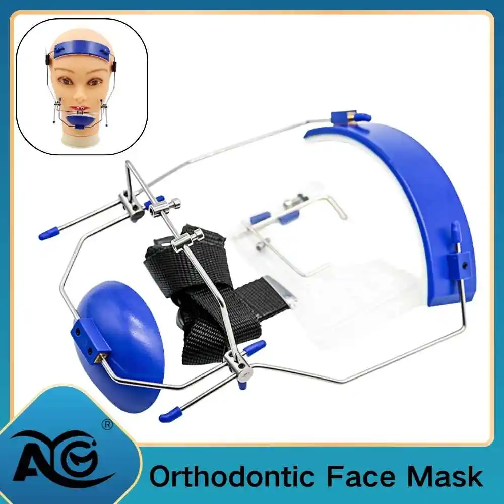 AG 1pc Dental Mask Orthodontic Adjustable High Pull Headgear Face Mask Double Pole Odontologia Tools Dentistry Device
AG 1pc Dental Mask Orthodontic Adjustable High Pull Headgear Face Mask Double Pole Odontologia Tools Dentistry Device