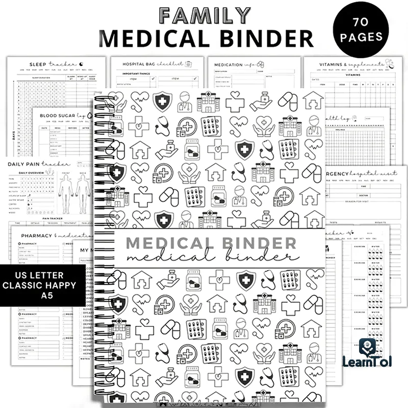 Family Medical Binder Planner Notebook Healthcare Organizer For Adults Medical Planner Bundle Health Binder Doctor Visit Notes
Family Medical Binder Planner Notebook Healthcare Organizer For Adults Medical Planner Bundle Health Binder Doctor Visit Notes