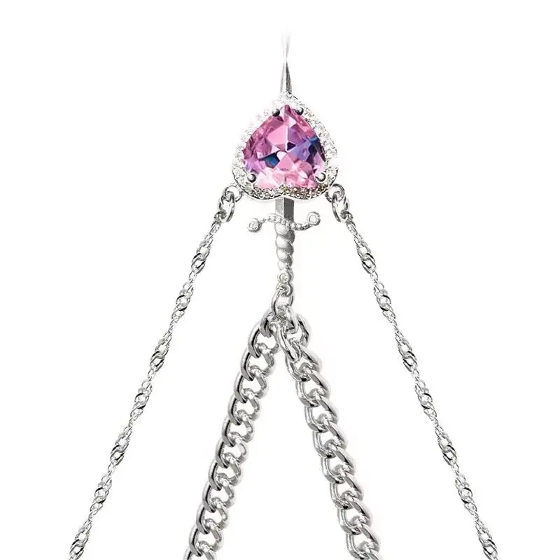 Fashion Romantic Couple Heart And Sword Necklace with Zircon Crystal Jewelry Gift for Valentine's Day
Fashion Romantic Couple Heart And Sword Necklace with Zircon Crystal Jewelry Gift for Valentine's Day