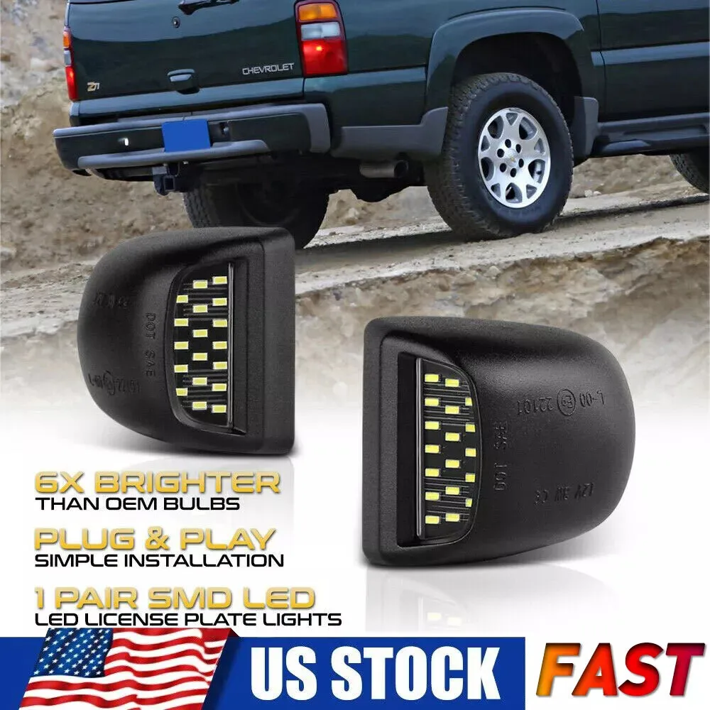 2 шт. светодиодный светильник номерного знака в сборе для Chevy Silverado GMC Sierra 1500 2500 3500 белый 6000K 3014 SMD 12 В автомобильный CANBUS без ошибок
2 шт. светодиодный светильник номерного знака в сборе для Chevy Silverado GMC Sierra 1500 2500 3500 белый 6000K 3014 SMD 12 В автомобильный CANBUS без ошибок