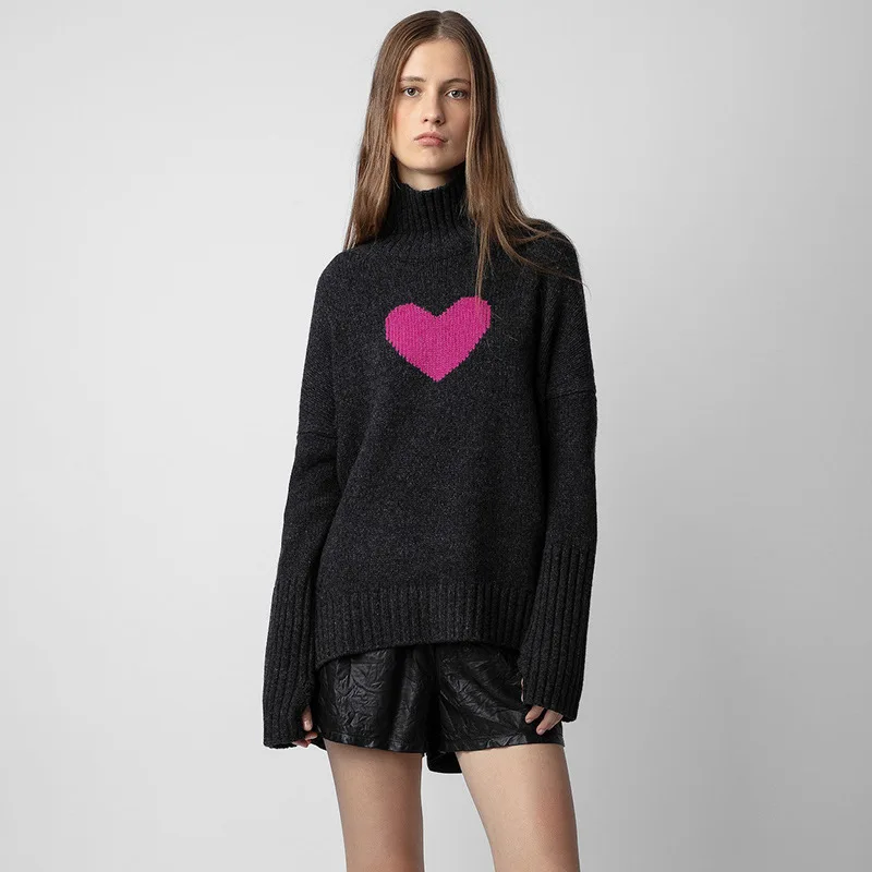 New French Niche ZV Classic Turtleneck Short Front and Long Back 100 Cashmere Sweater Sweater
New French Niche ZV Classic Turtleneck Short Front and Long Back 100 Cashmere Sweater Sweater