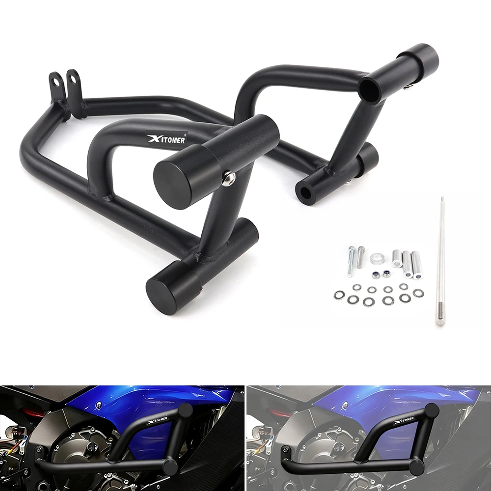 Fit For Yamaha YZF-R1 YZF R1 2015-2025 Motorcycle Stunt Crash Cage Steel Engine Guard Highway Bar Bumper Protector Race Rail
Fit For Yamaha YZF-R1 YZF R1 2015-2025 Motorcycle Stunt Crash Cage Steel Engine Guard Highway Bar Bumper Protector Race Rail