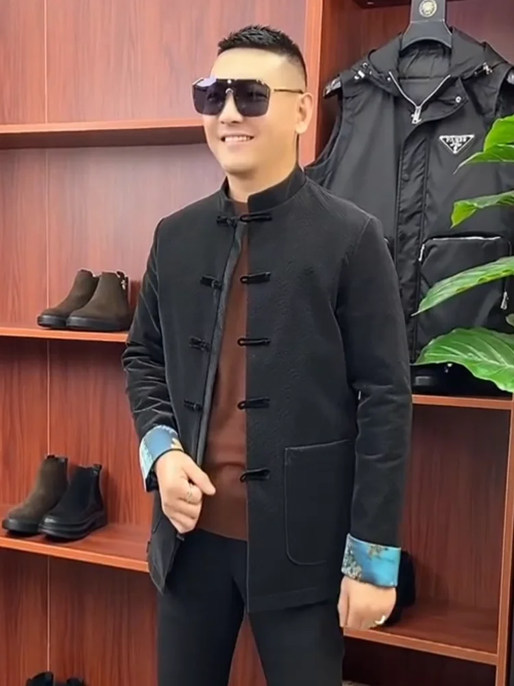 Men's Ethnic Sle down Jaet Autumn Winter New Arrival Comfortable Casual Versatile Button up Top Youth Casual Wear
Men's Ethnic Sle down Jaet Autumn Winter New Arrival Comfortable Casual Versatile Button up Top Youth Casual Wear