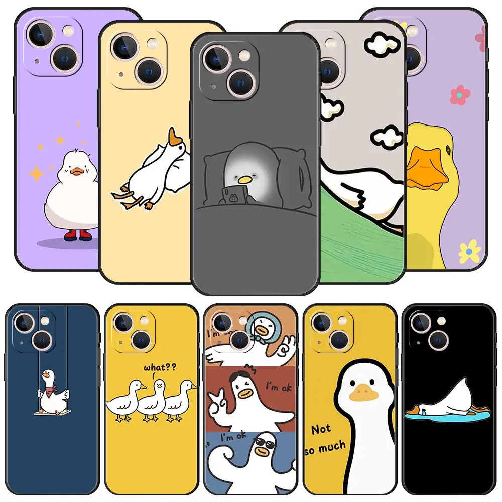 Cute Cartoon Duck Phone Case For iPhone 16 13 15 14 12 11 Pro MAX XR X SE XS 7 8 Plus Soft TPU Shell Cover
Cute Cartoon Duck Phone Case For iPhone 16 13 15 14 12 11 Pro MAX XR X SE XS 7 8 Plus Soft TPU Shell Cover