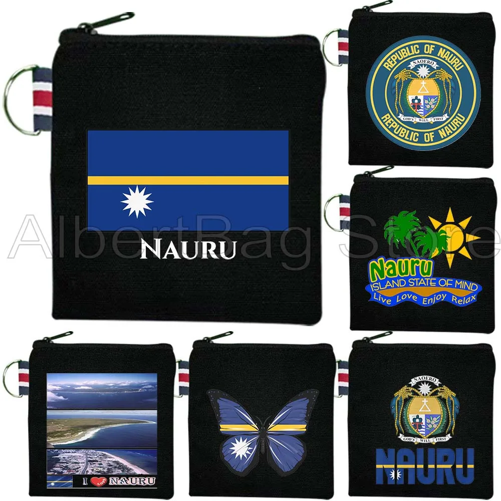 Nauru Flag Map Nauruan Patriotic Gifts Canvas Coin Purse Bag Small Square Key Bag Storage Card Bag Cotton Wallet Zipper Pouch 
Nauru Flag Map Nauruan Patriotic Gifts Canvas Coin Purse Bag Small Square Key Bag Storage Card Bag Cotton Wallet Zipper Pouch