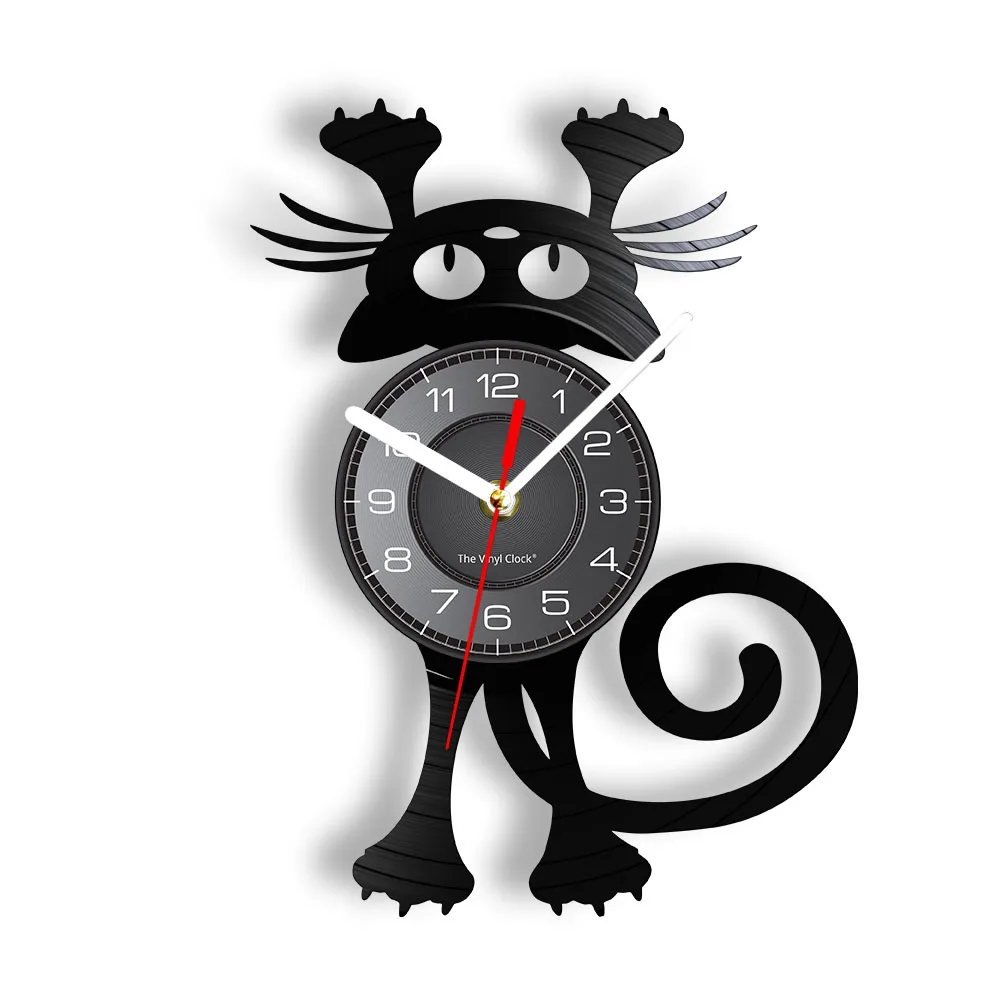 Cat Wall Clock For Pet Owners Funny Kitten Wall Art Black Cat Vinyl Record Wall Clock Home Decor Vinyl Record Timepiece Clock
Cat Wall Clock For Pet Owners Funny Kitten Wall Art Black Cat Vinyl Record Wall Clock Home Decor Vinyl Record Timepiece Clock