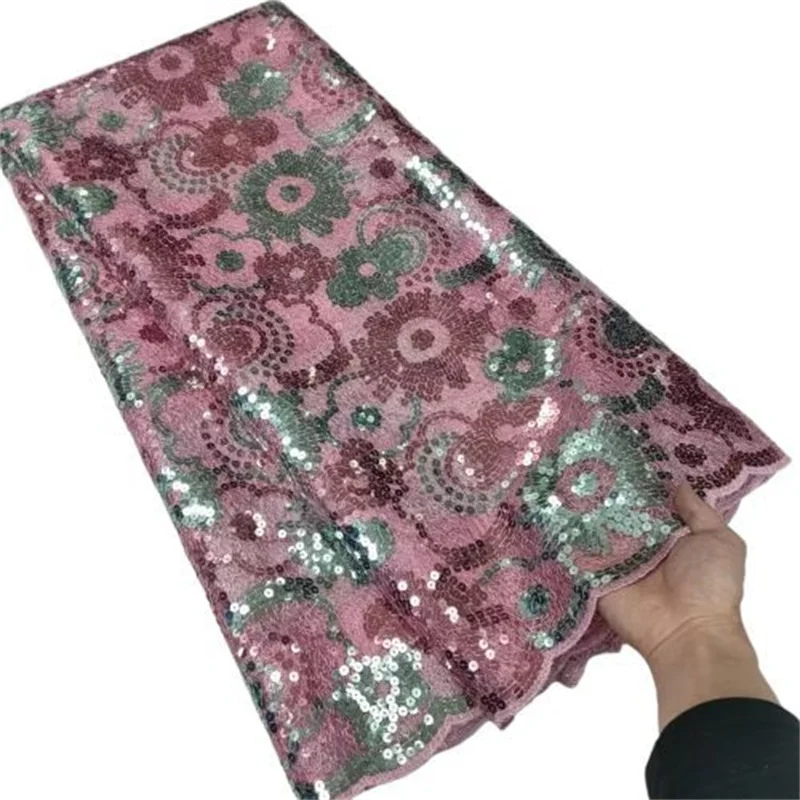 African Lace Fabric 2023 High Quality French Lace Fabric With Colorful Sequins Nigerian Lace Fabrics For Wedding Sewing
African Lace Fabric 2023 High Quality French Lace Fabric With Colorful Sequins Nigerian Lace Fabrics For Wedding Sewing