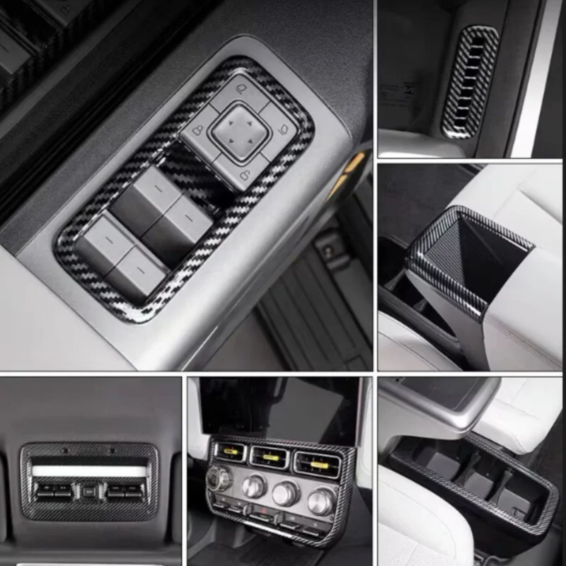 For Chery iCAR V23 2025-2026 central control gear shift panel decorative frame ABS carbon rear air outlet interior modification
For Chery iCAR V23 2025-2026 central control gear shift panel decorative frame ABS carbon rear air outlet interior modification