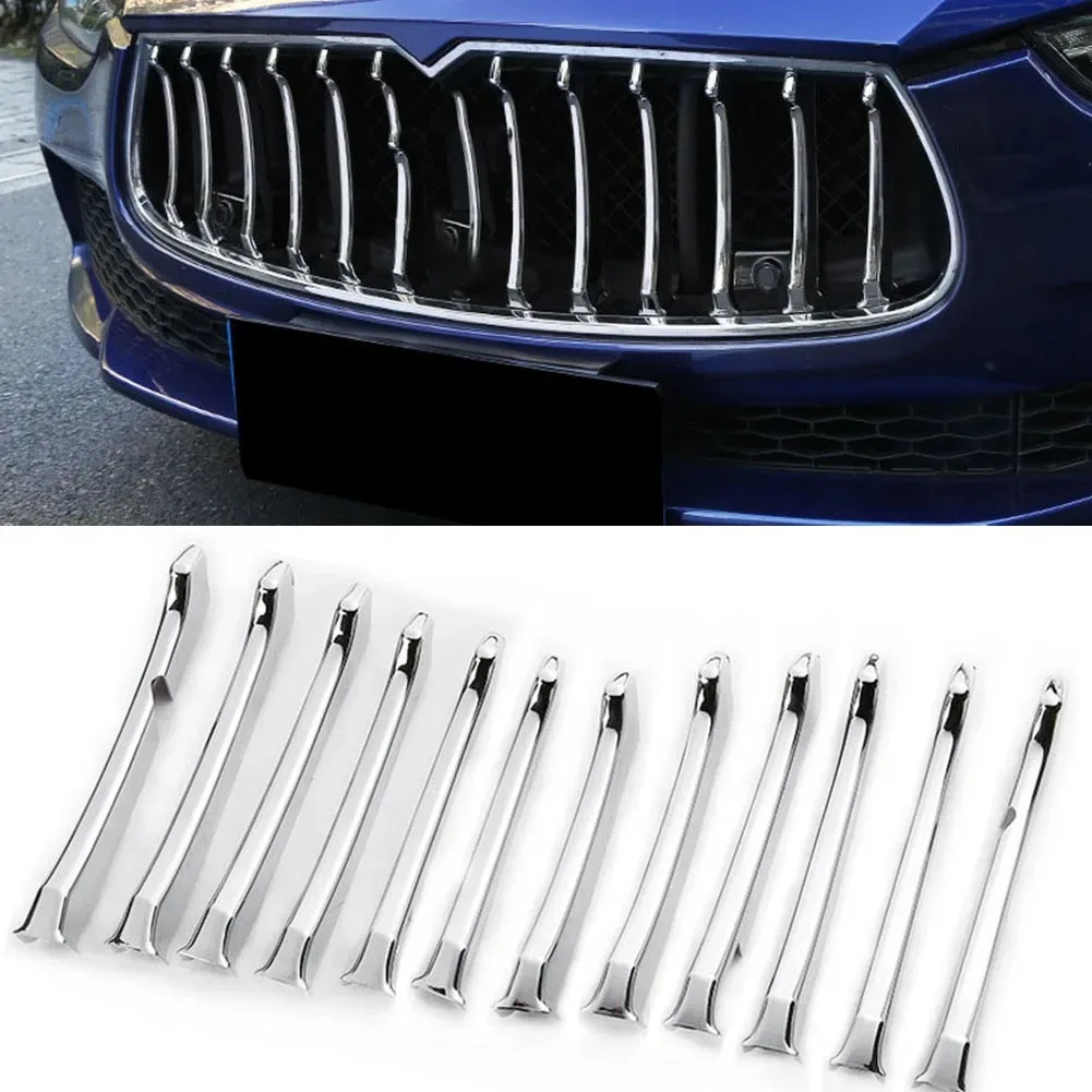 Car 12 PCS Chrome Front Central Grill Grille Decoration Strips For Maserati Ghibli 2014 2015 2016 2017
Car 12 PCS Chrome Front Central Grill Grille Decoration Strips For Maserati Ghibli 2014 2015 2016 2017