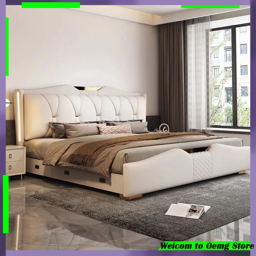 Stylish Minimalist Double Bed With Multifunctional Headboard Perfect For European Teenage Girls Modern Apartment Furniture
Stylish Minimalist Double Bed With Multifunctional Headboard Perfect For European Teenage Girls Modern Apartment Furniture