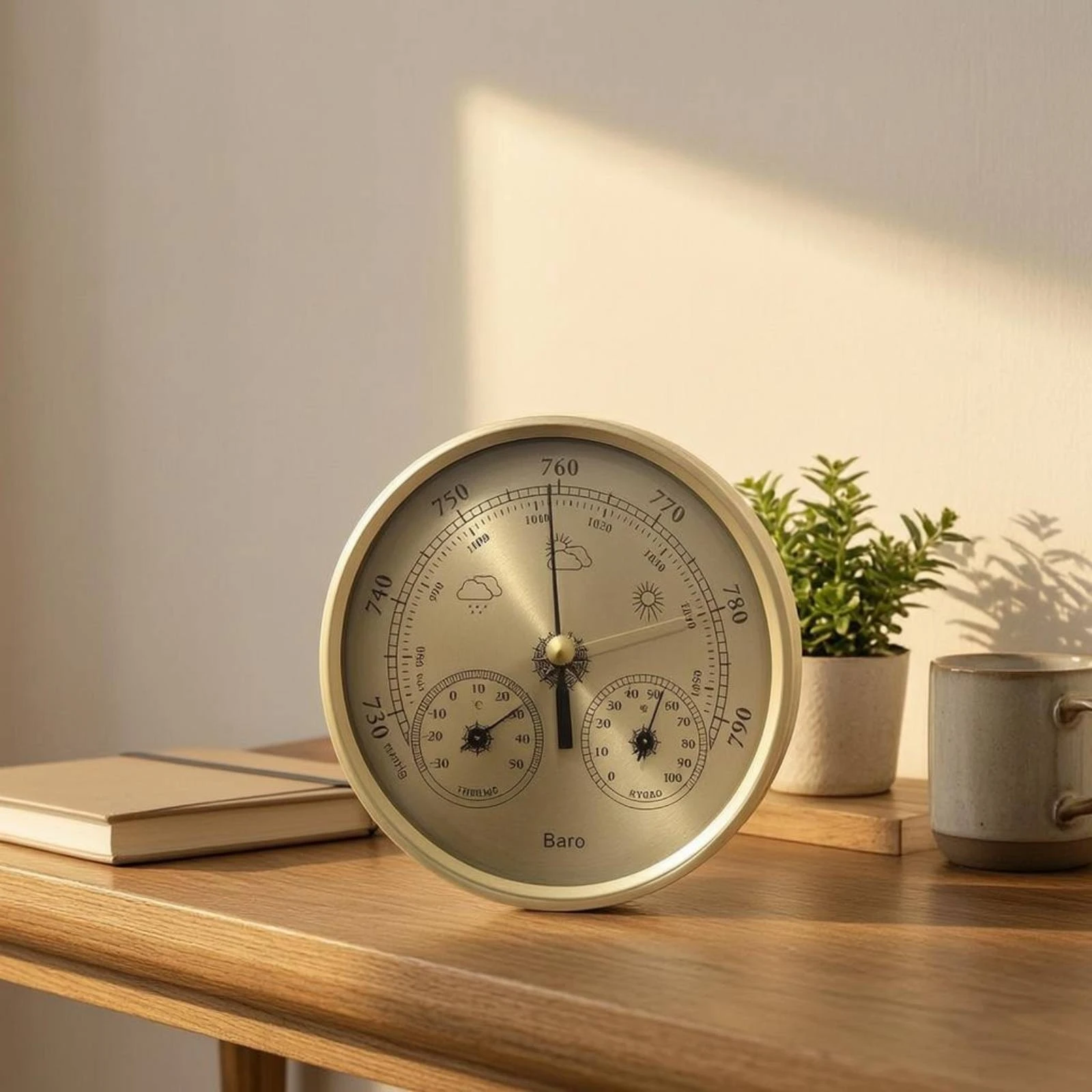 Pressure Gauge Thermometer Hygrometer 3-in-1 Pressure Gauge Hygrometer Thermometer Wall-Mount Weather Station Decorative Design
Pressure Gauge Thermometer Hygrometer 3-in-1 Pressure Gauge Hygrometer Thermometer Wall-Mount Weather Station Decorative Design