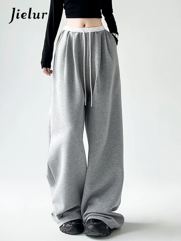 Autumn Classic Drawstring Simple High Street Straight Women Pants American Fashion Solid Color Loose Basic Female Wide Leg Pants
Autumn Classic Drawstring Simple High Street Straight Women Pants American Fashion Solid Color Loose Basic Female Wide Leg Pants