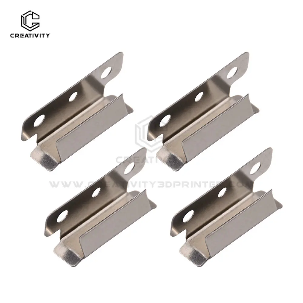 3D Printer Bed Clips Clamp Stainless Steel Glass Bed Clips Compatible with Ender 3,5,CR-20 Pro, 3 V2, 3S, CR-10S Pro
3D Printer Bed Clips Clamp Stainless Steel Glass Bed Clips Compatible with Ender 3,5,CR-20 Pro, 3 V2, 3S, CR-10S Pro