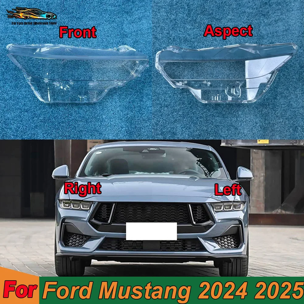Front Glass Lens Lamp Shade Shell Accessories Vehicles Transparent PC Material Headlights Glass 2024 2025 For Ford Mustang
Front Glass Lens Lamp Shade Shell Accessories Vehicles Transparent PC Material Headlights Glass 2024 2025 For Ford Mustang